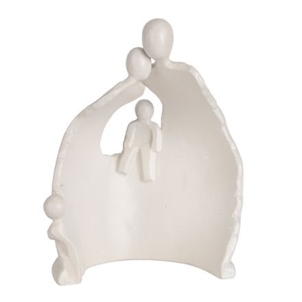 ΓΛΥΠΤΟ ΟΙΚΟΓΕΝΕΙΑ ΚΕΡΑΜΙΚΟ ΛΕΥΚΟ 19.6x11.5x24.5cm