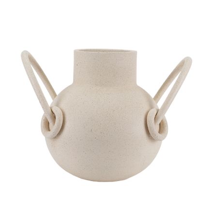 VASE POLYRESIN BEIGE 38x27x28.5cm