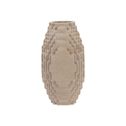 VASE POLYRESIN BROWN 19x18x36.5cm