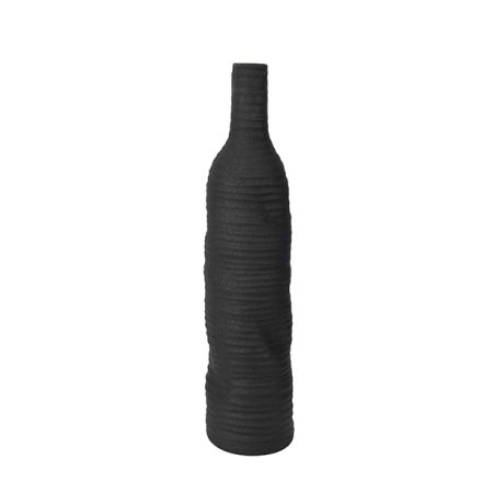 ΒΑΖΟ ΠΟΡΣΕΛΑΝΙΝΟ ΜΑΥΡΟ 12x12x51cm