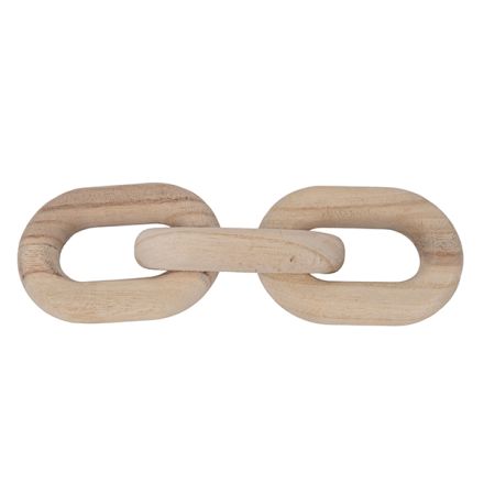 CHAIN WOODEN NATURAL 21x7x2cm