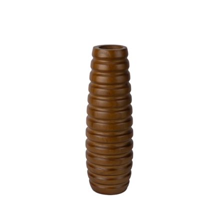 ΒΑΖΟ ΞΥΛΙΝΟ ΚΑΦΕ 13x13x40cm