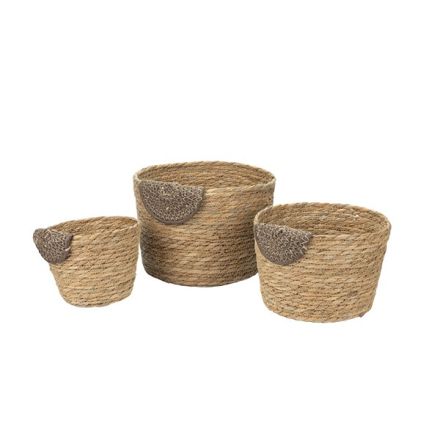 S/3 ΚΑΛΑΘΙΑ ΜΕ ΠΛΕΞΗ ΦΥΣΙΚΟ - ΚΑΦΕ 27x27x18cm / 21x21x15cm / 17x17x13cm