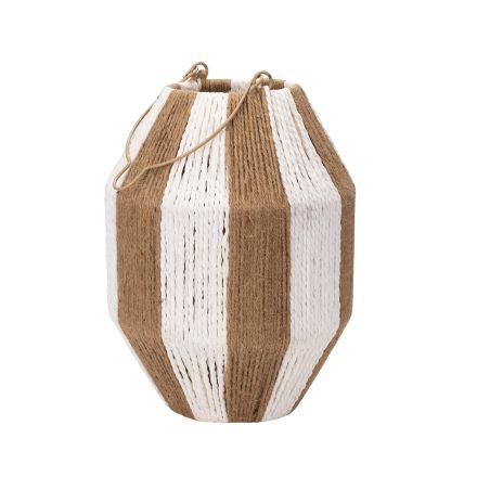 ΦΑΝΑΡΑΚΙ ΜΕ ΠΛΕΞΗ ΦΥΣΙΚΟ - ΛΕΥΚΟ 22x22x30cm