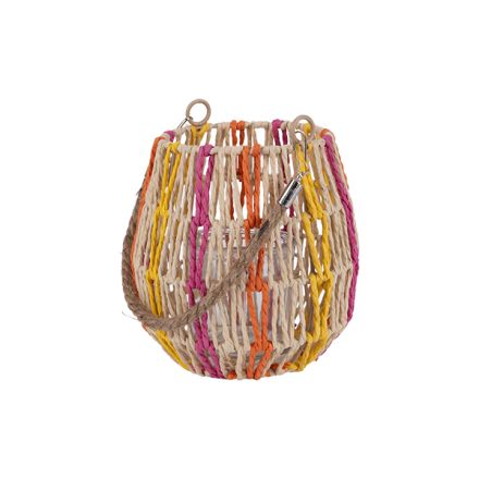 LANTERN PAPER STRING MULTICOLOR 16x16x16cm