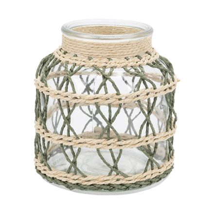 ΦΑΝΑΡΑΚΙ ΜΕ ΠΛΕΞΗ ΦΥΣΙΚΟ - ΠΡΑΣΙΝΟ 12x12x12cm