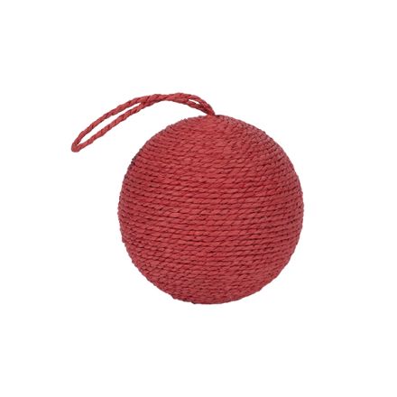 BALL PAPER STRING RED 20x20x20cm