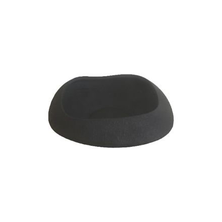 DECORATIVE PLATE CERAMIC BLACK 26x26x9cm