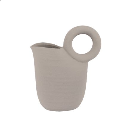 JAR CERAMIC WHITE 26x12.5x30.5cm