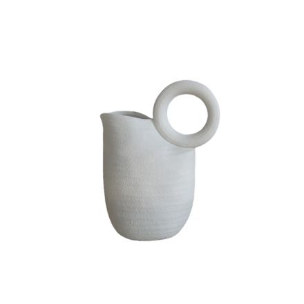 JAR CERAMIC WHITE 29x15x35.5cm
