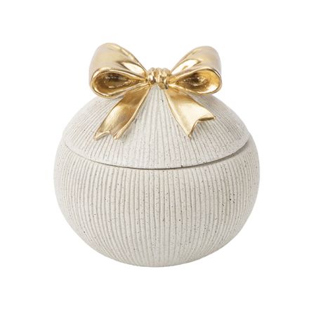 ΔΟΧΕΙΟ ΜΕ ΚΑΠΑΚΙ ΦΙΟΓΚΟ ΧΡΥΣΟ ΠΟΛΥΡΕΖΙΝ ΕΚΡΟΥ 15x15x14.5cm