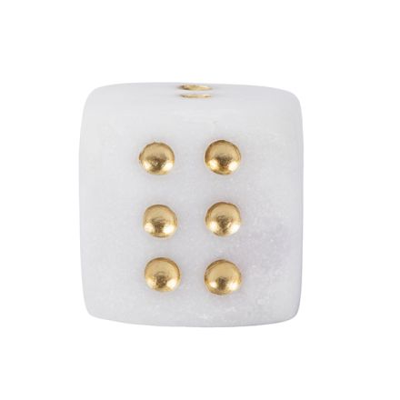 ΖΑΡΙ ΠΟΛΥΡΕΖΙΝ ΛΕΥΚΟ - ΧΡΥΣΟ 12.5x12.5x13cm