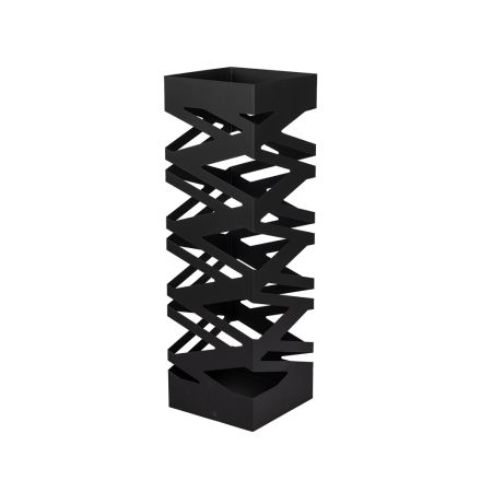 ΟΜΠΡΕΛΟΘΗΚΗ ΜΕΤΑΛΛΙΚΗ ΜΑΥΡΗ ΜΑΤ 15.5x15.5x49cm