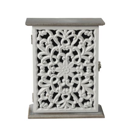 ΚΛΕΙΔΟΘΗΚΗ MDF ΛΕΥΚΗ 19x6x26cm