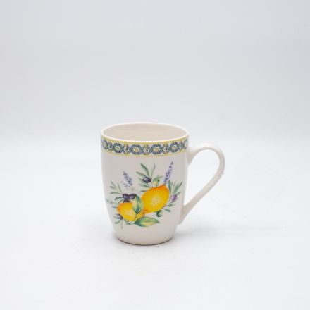 MUG PORCELAIN WHITE WITH LEMONS 350ml